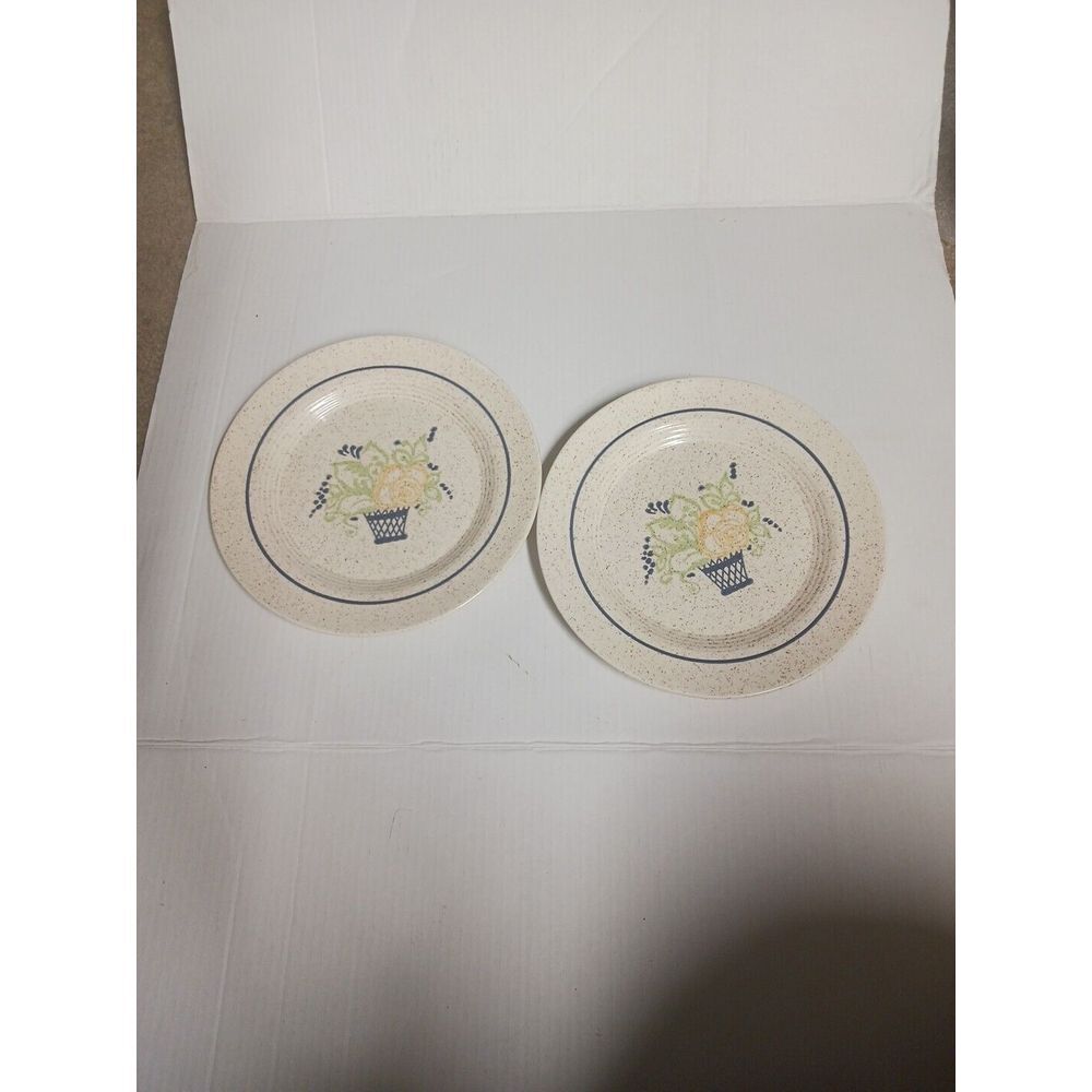Two Large Plates With Flower Pattern - Picture 2 of 2